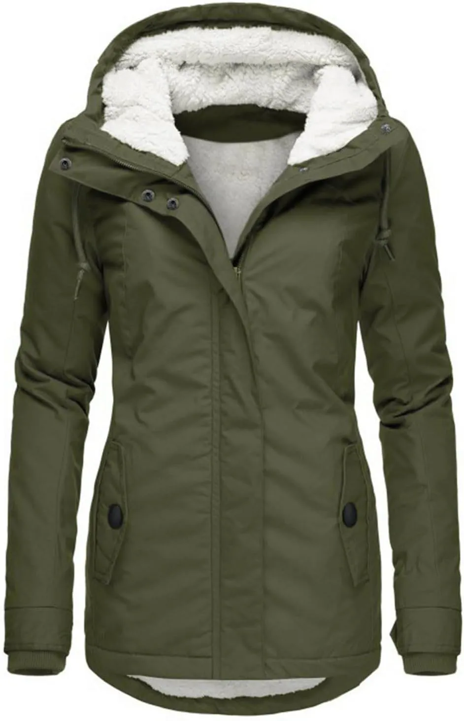 Windbreaker Cardigans Tops Windbreaker Jackets for Wowomen Fuzzy Quilted Jackets Padded Jacket Winter Coat Fall Cozy