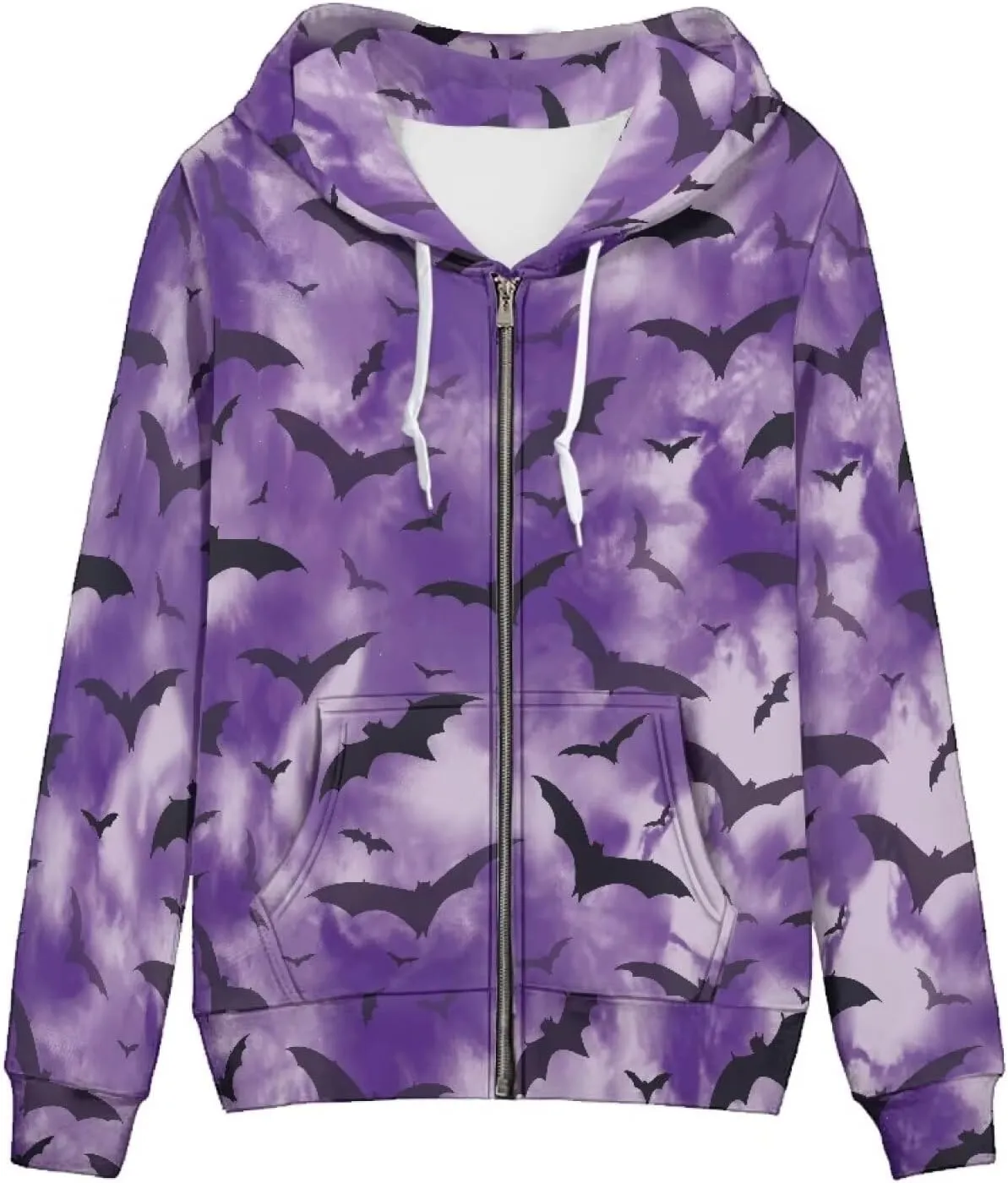 Women Casual Full Zip Up Hoodie Comfy Loose Long Sleeve Sweatshirt Fall Winter Jacket with Pockets