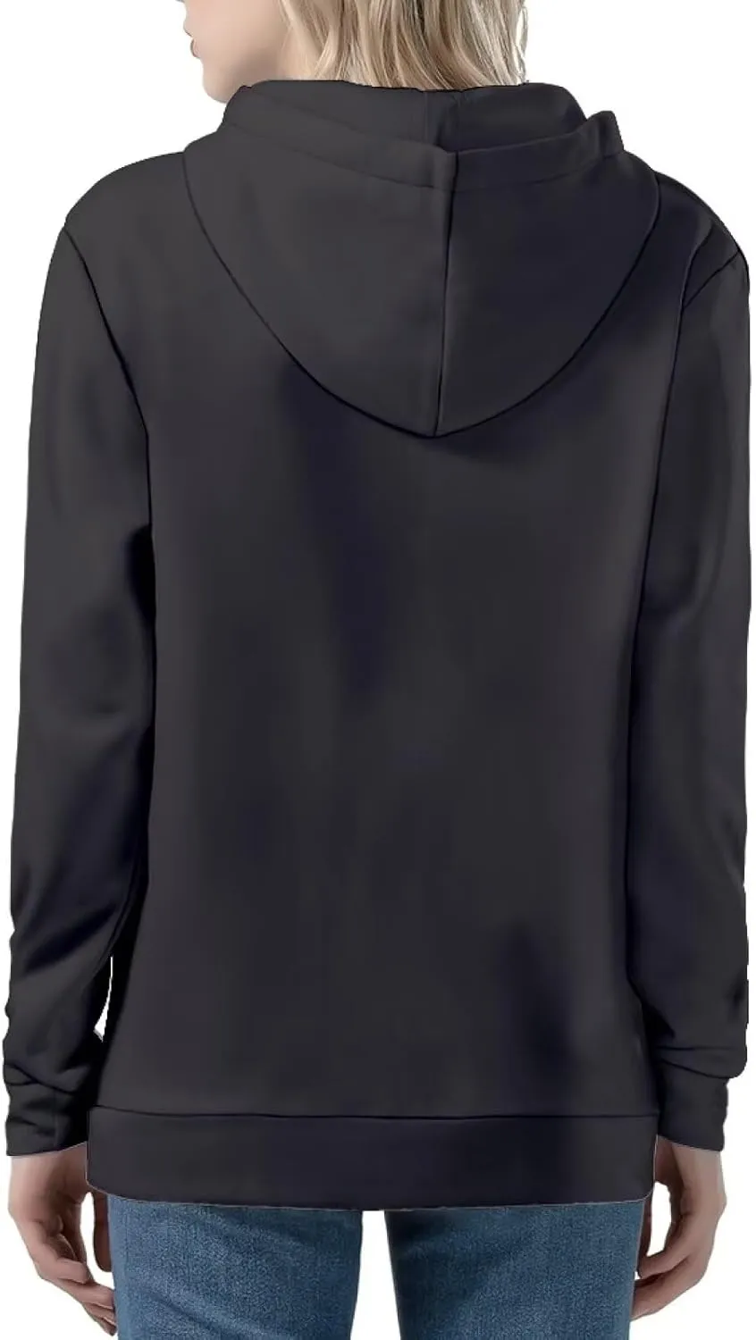Women Casual Full Zip Up Hoodie Comfy Loose Long Sleeve Sweatshirt Fall Winter Jacket with Pockets