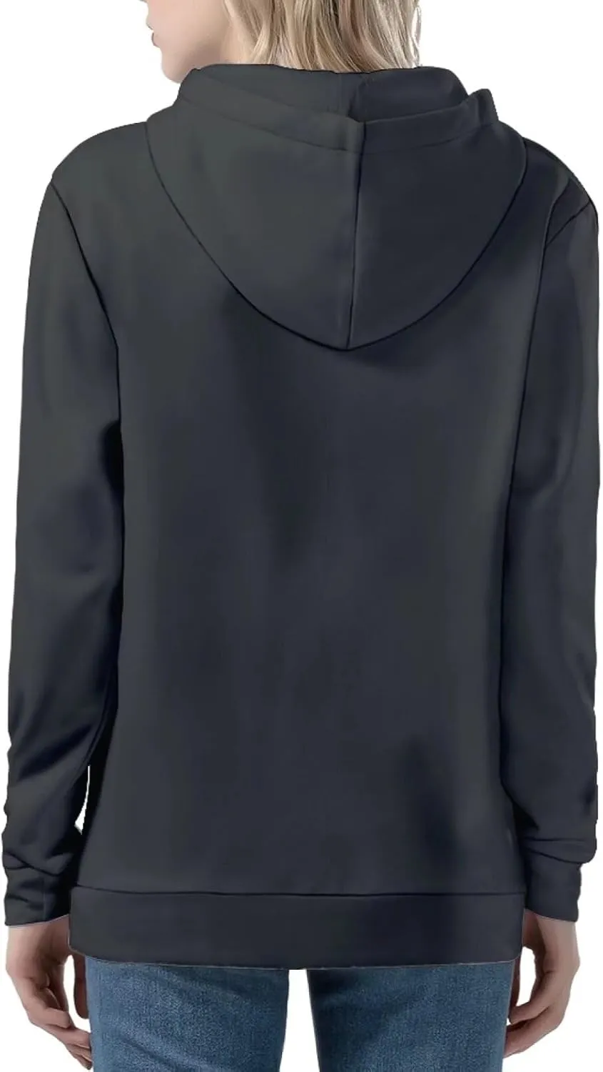 Women Casual Full Zip Up Hoodie Comfy Loose Long Sleeve Sweatshirt Fall Winter Jacket with Pockets