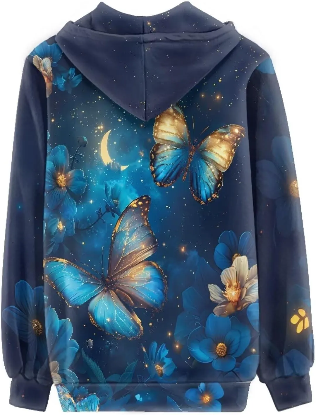 Women Full Zip Up Hoodie Comfy Loose Long Sleeve Sweatshirt Casual Jacket with Pockets Size XS-5XL