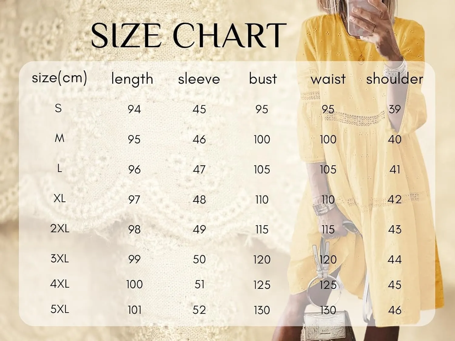 Women Plus Size Linen Dress 2024 Casual Eyelet 3/4 Sleeve Loose Crewneck A Line Flowy Midi Dress Vacation Outfits