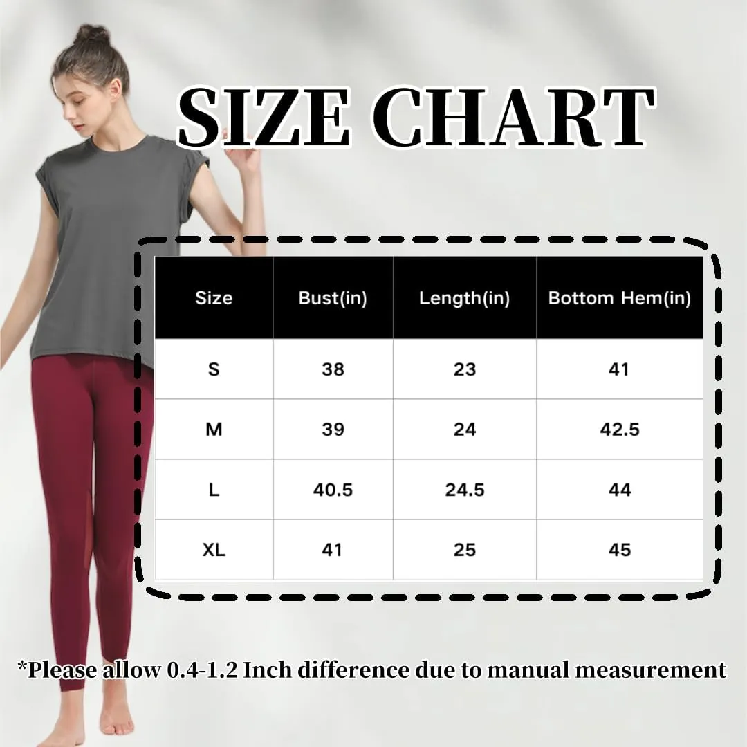 Women's Breathable Workout T-Shirt Backless Yoga Top,Quick-Dry Running Shirt with Curved Hem,S-XL