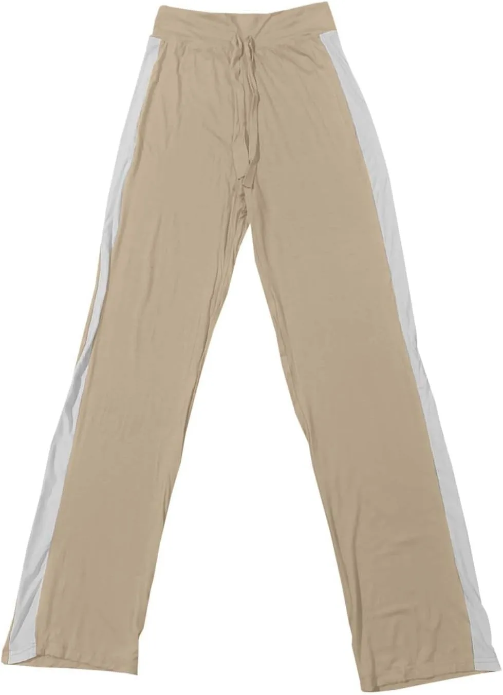 Womens Capri Pants Womens Baggy Wide Leg Pants Summer Floral Solid Long Palazzo Lounge Beach Trousers with Pocket Linen