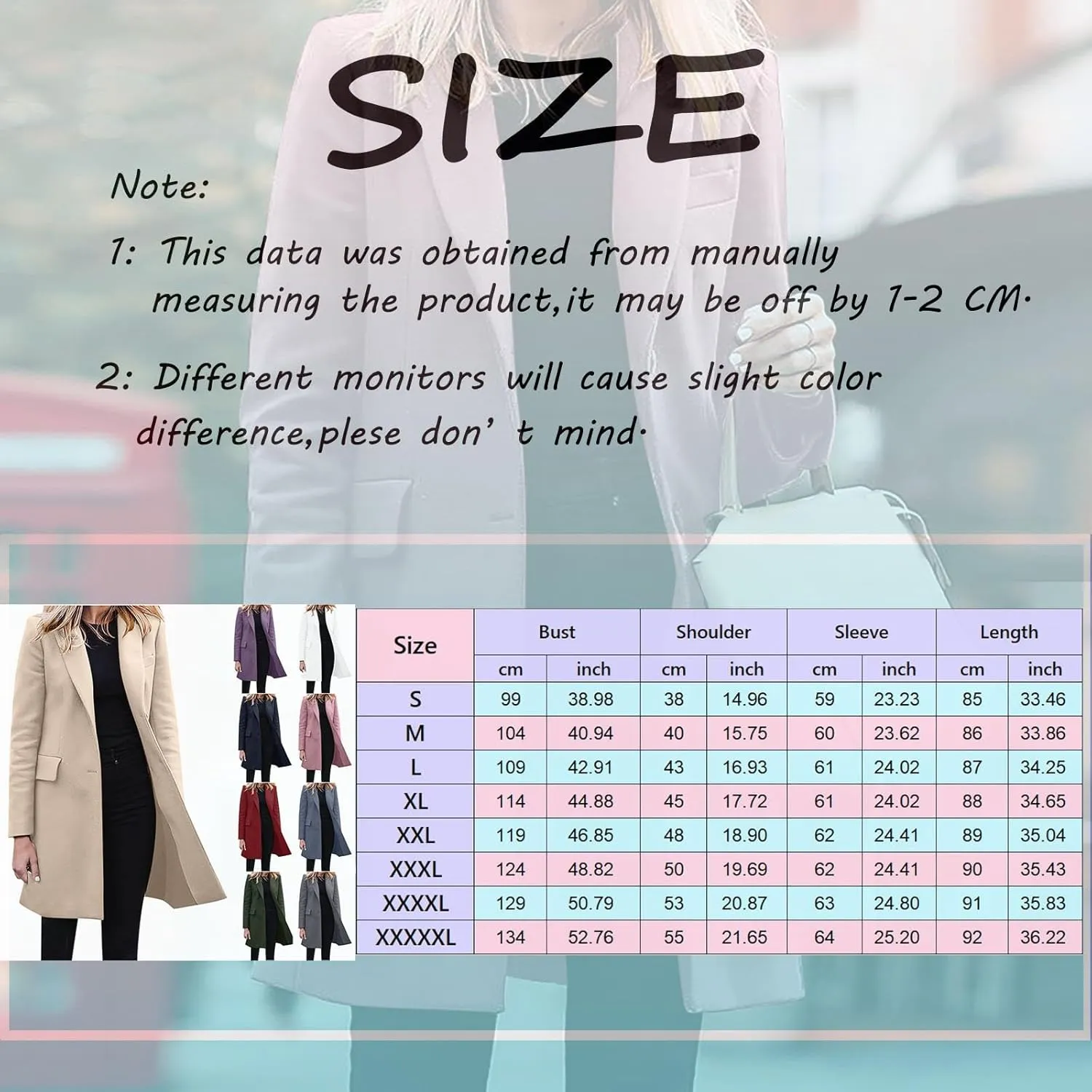 Womens Casual Long Trench Coats Fashion Black Jackets For Women Elegant Peacoat Winter Big Hooded Coats for Women