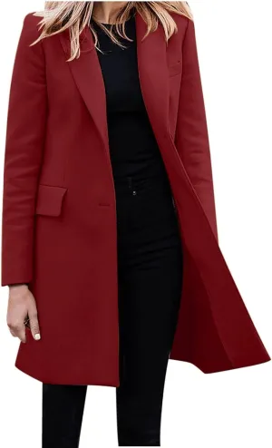 Womens Casual Long Trench Coats Fashion Black Jackets For Women Elegant Peacoat Winter Big Hooded Coats for Women