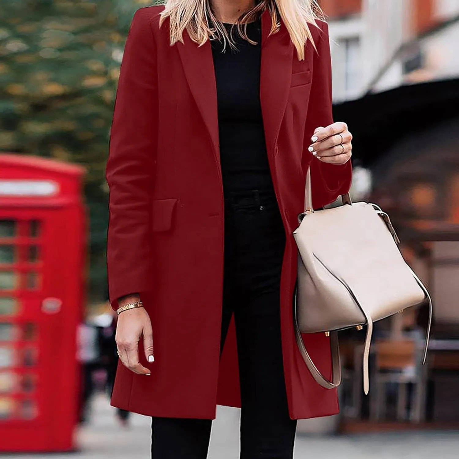 Womens Casual Long Trench Coats Fashion Black Jackets For Women Elegant Peacoat Winter Big Hooded Coats for Women