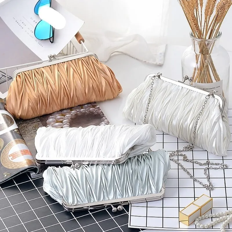 Women's Clutch Bag Dinner One-shoulder Portable Bride Bridesmaid Wedding Dress Bag Clutch Dress Bag