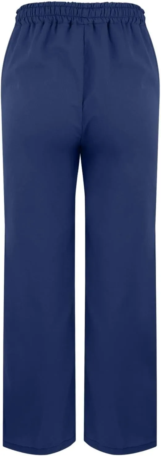 Womens Linen Pants with Pockets High Waist Comfy White Gauze Pants Straight Leg Casual Lightweight Loose Trousers
