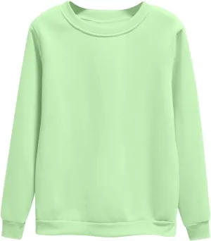 Women's Oversize Pullovers Solid Color Round Neck Long Sleeve Casual Sweatshirts Comfy Loose Fit Workout Clothing