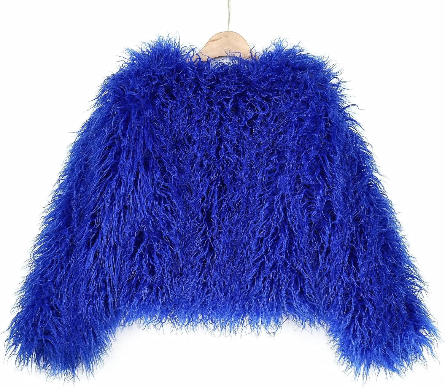 Women's Shaggy Faux Fur Outwear Coat Jacket Long Sleeve Warm Winter