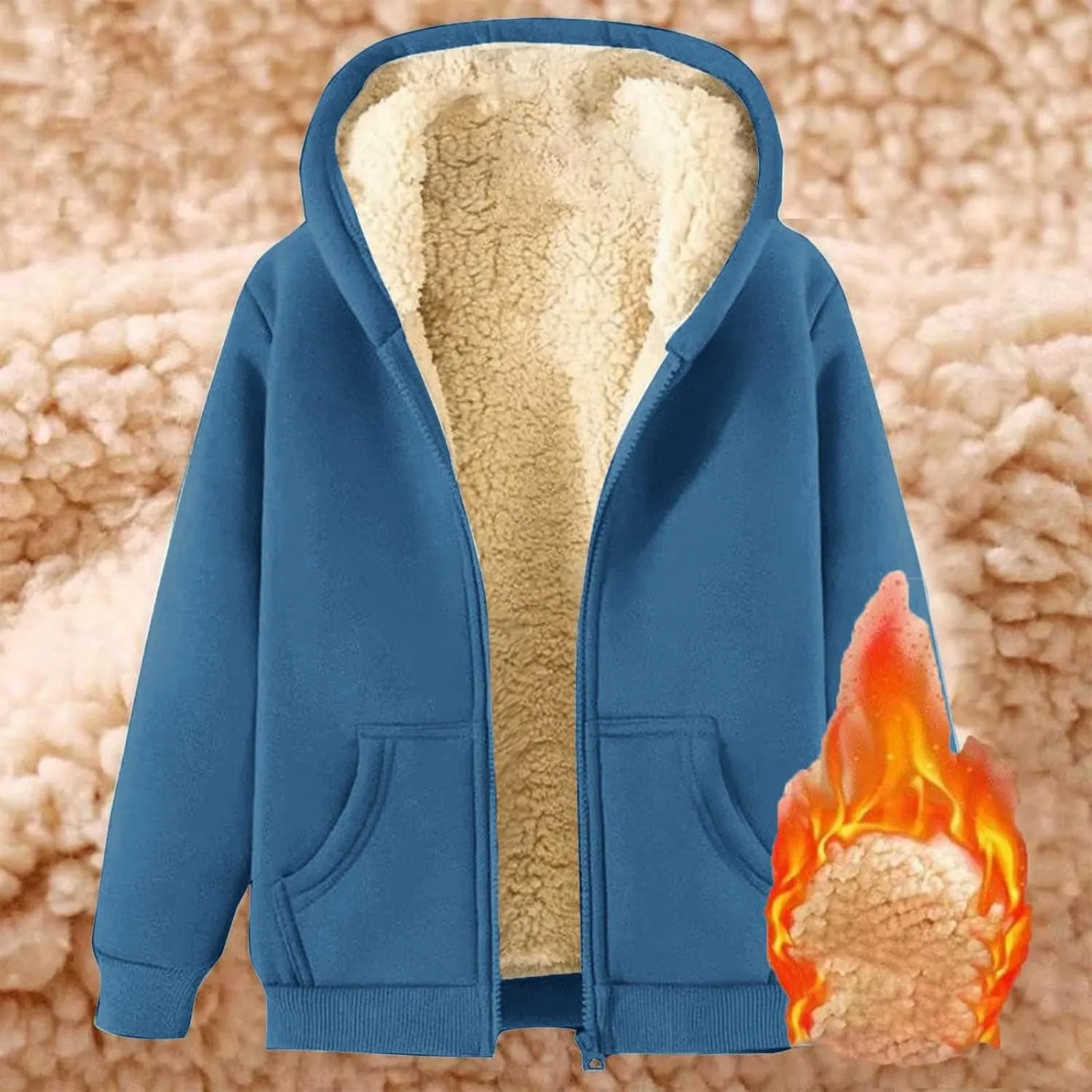 Women's Trench Coat Elegant Plain Warm Transition Coat Winter Jacket Long Sleeve Autumn Winter Hooded Coats for