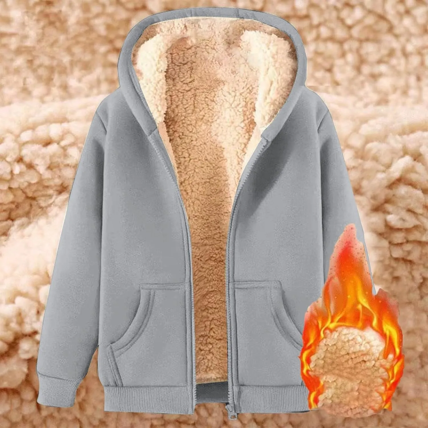 Women's Trench Coat Elegant Plain Warm Transition Coat Winter Jacket Long Sleeve Autumn Winter Jacket Hooded Thin