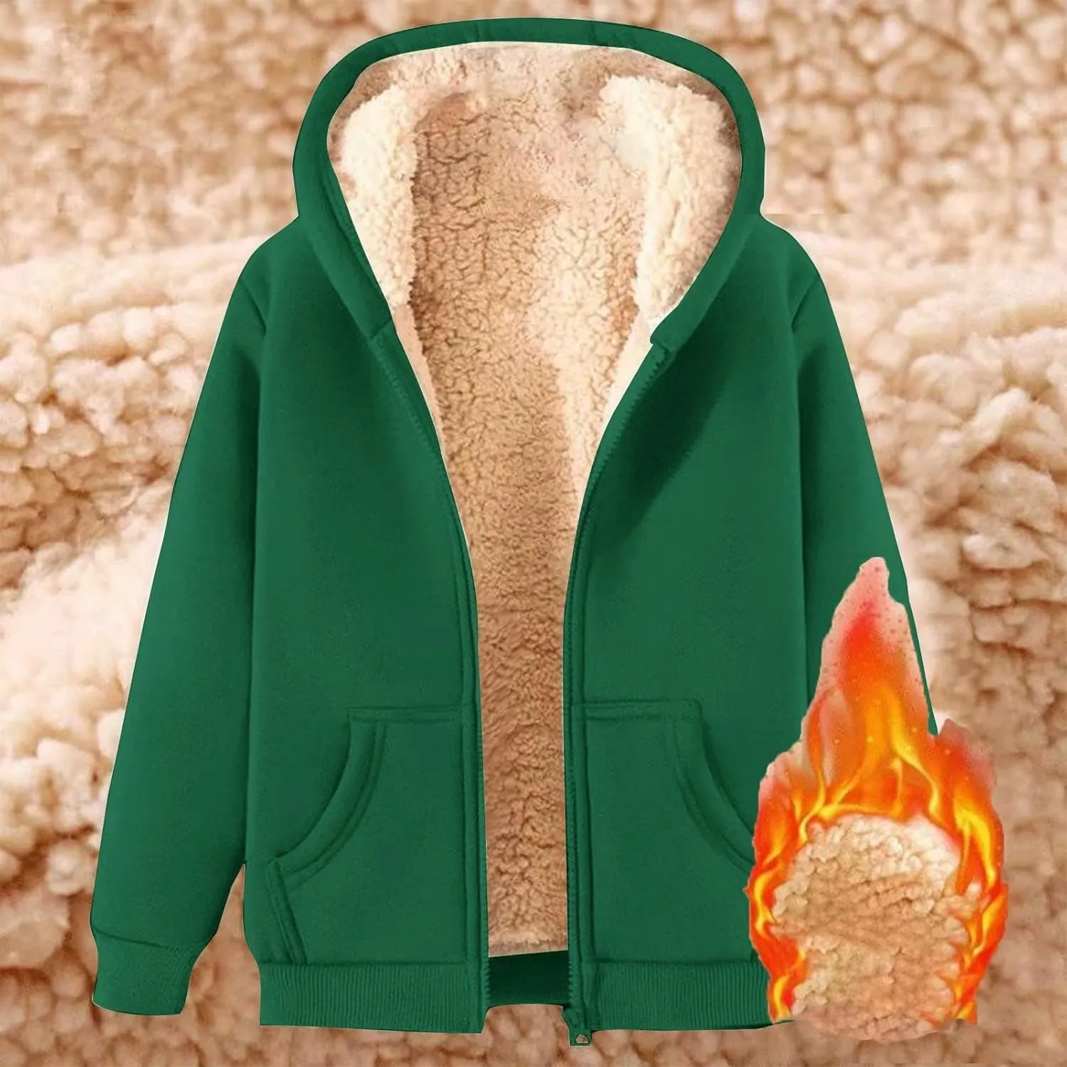 Women's Trench Coat Elegant Plain Warm Transition Coat Winter Jacket Long Sleeve Autumn Winter Jacket Hooded Thin