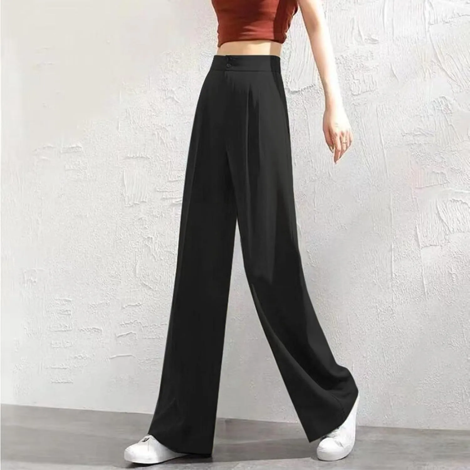 Womens Wide Leg Sweatpants Winter Wideleg Sports Slacks with Pockets Wide Leg Wide Leg