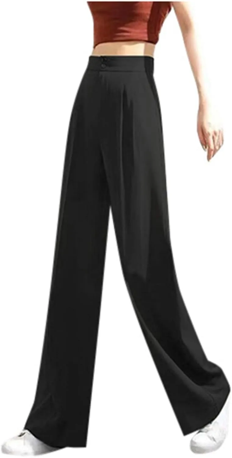 Womens Wide Leg Sweatpants Winter Wideleg Sports Slacks with Pockets Wide Leg Wide Leg