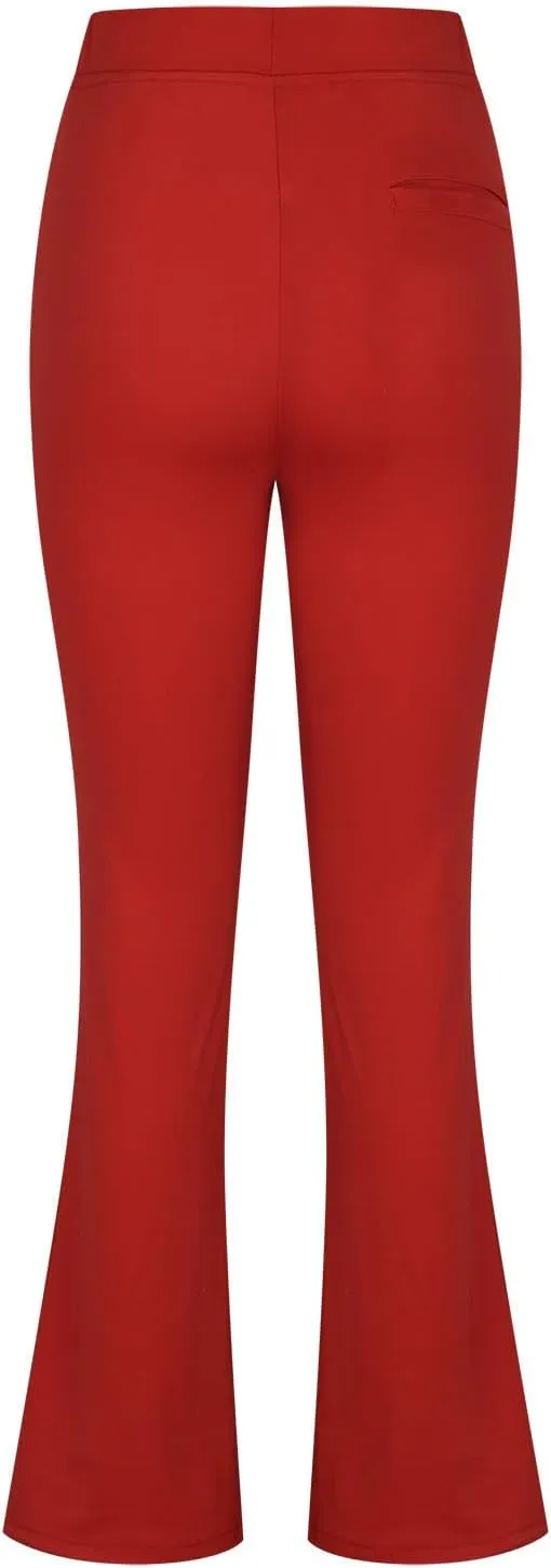 Work Pants for Women 2024 High Waisted Dress Pants Stretch Bootcut Yoga Pants Workout Slacks Business Casual Trouser