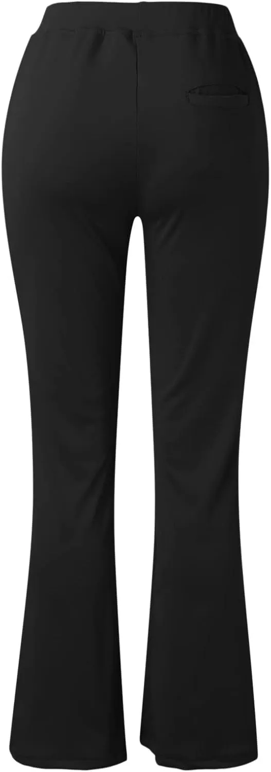 Work Pants Women High Waist Dress Pant Business Casual Outfits 4 Way Stretch Bootleg Yoga Pants Workout Slacks
