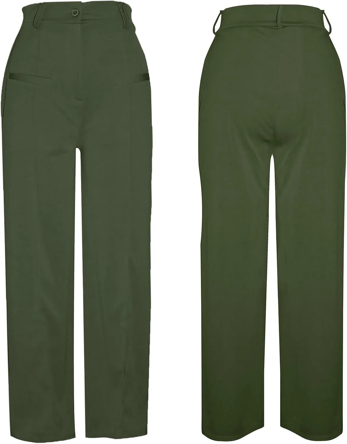 YOOTIKO Womens Wide Leg Dress Pants High Waisted Straight Leg Slacks Business Casual Work Trousers