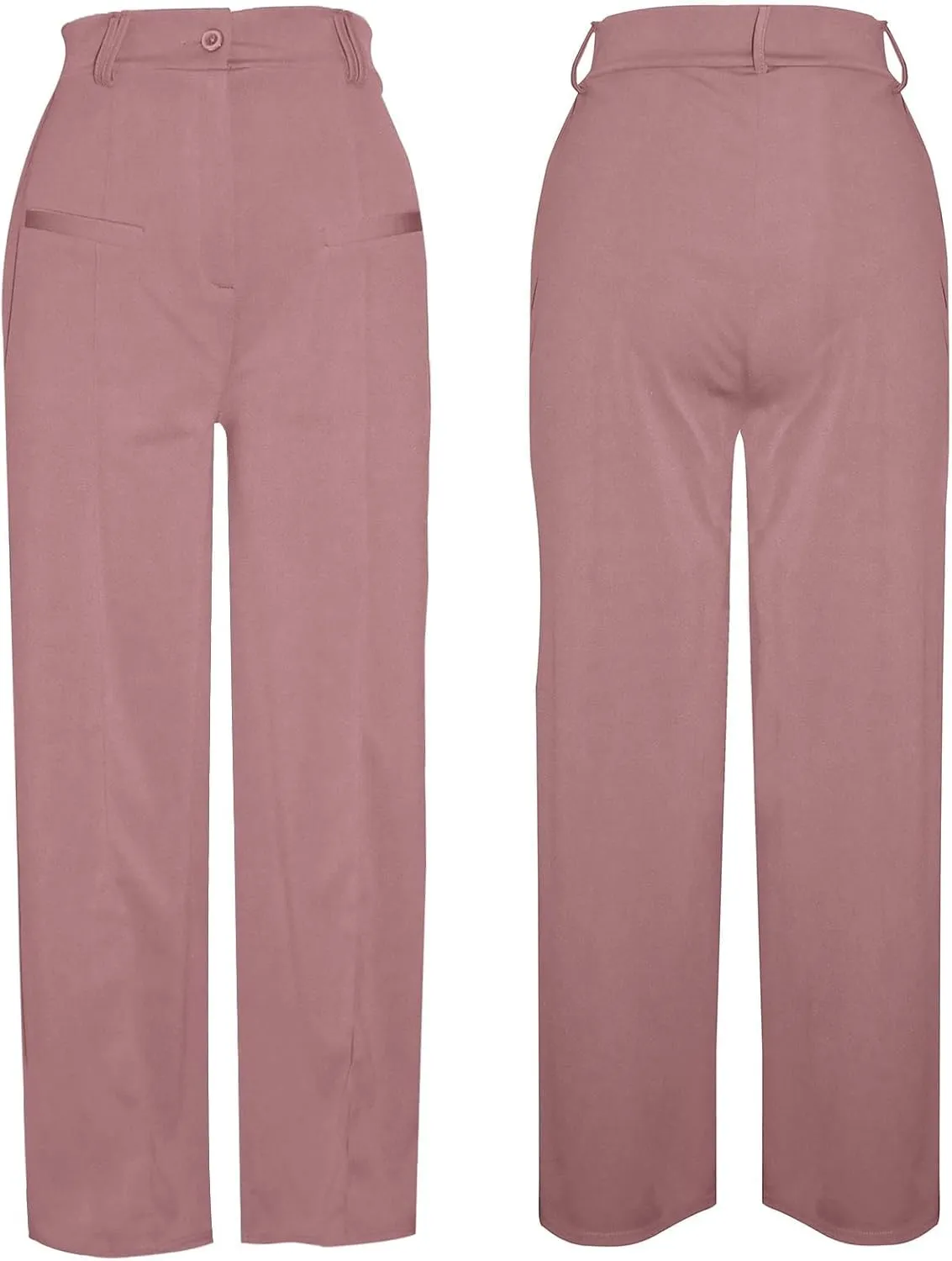YOOTIKO Womens Wide Leg Dress Pants High Waisted Straight Leg Slacks Business Casual Work Trousers