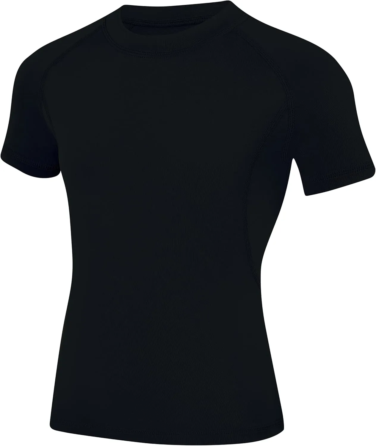 Youth Boys Compression Shirt Short Sleeve Kids Quick Dry Base Layer Undershirt Basketball Athletic T-Shirt