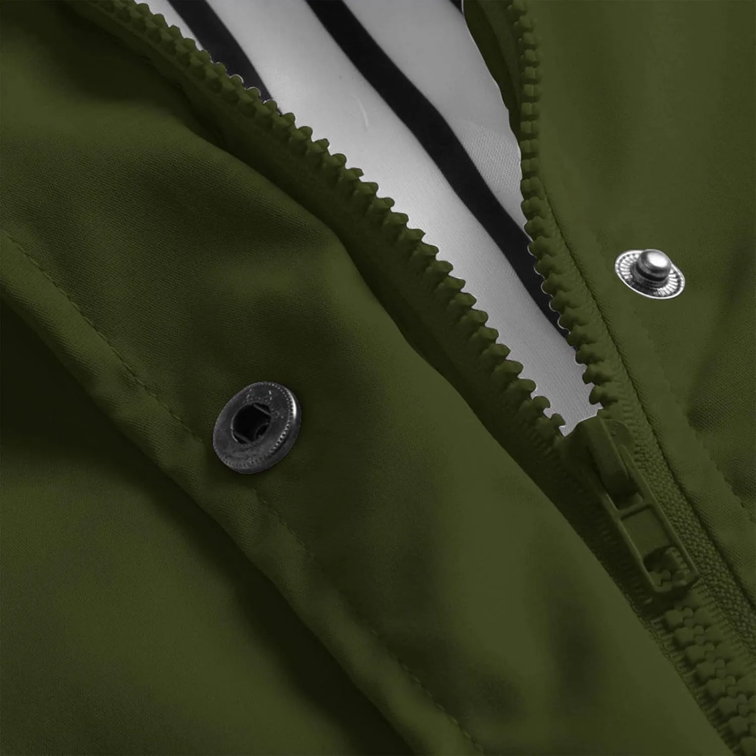 ZEFOTIM Rain Jacket Women with Hood Waterproof Lightweight Casual Raincoat Zip Up Hiking Jackets with Pockets Clothes