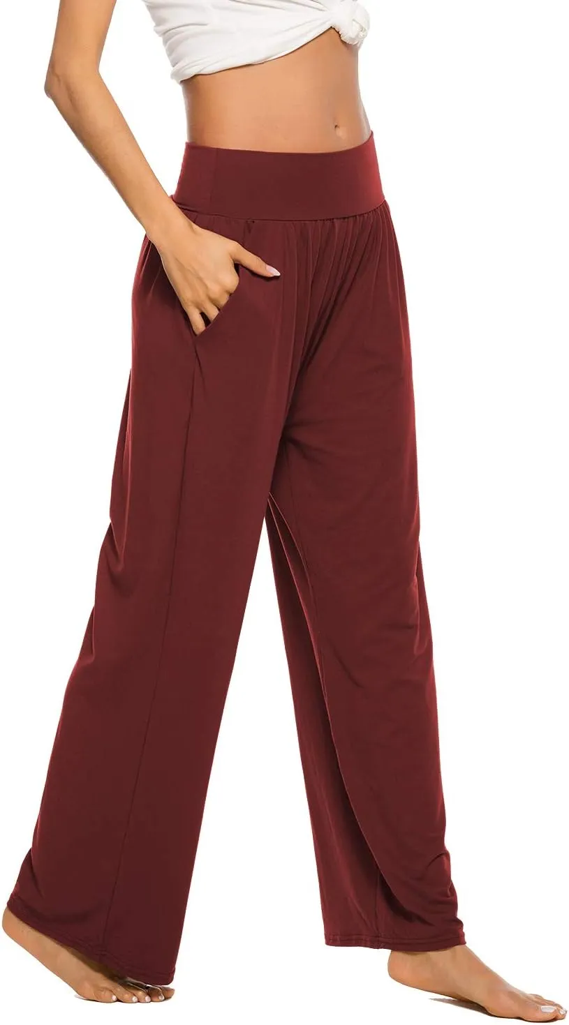 ZJCT Womens Yoga Sweatpants Comfy Loose Casual Wide Leg Lounge Joggers Pants with Pockets