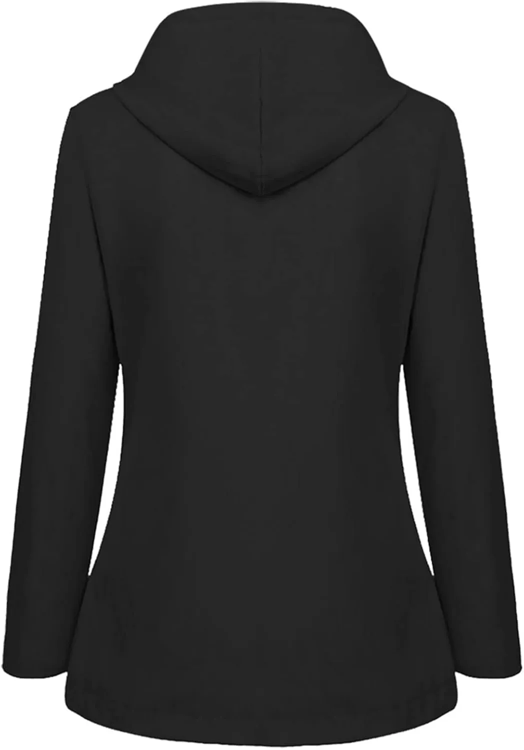 ZWRXW Womens Rain Jacket Long Hooded Windbreaker Raincoats Waterproof Lightweight Lined Outdoor Travel Ski Trench Coats