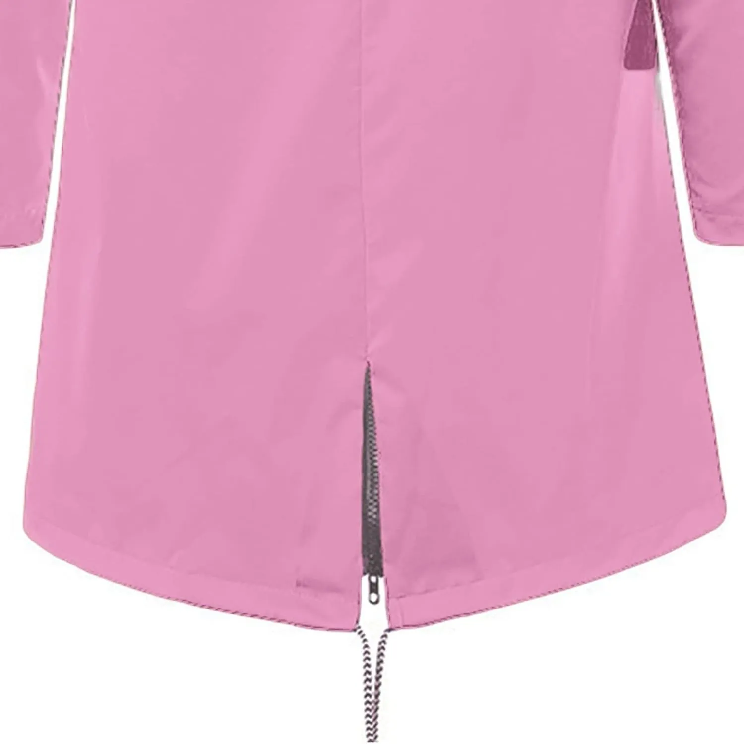 ZWRXW Womens Rain Jacket Long Hooded Windbreaker Raincoats Waterproof Lightweight Lined Outdoor Travel Ski Trench Coats