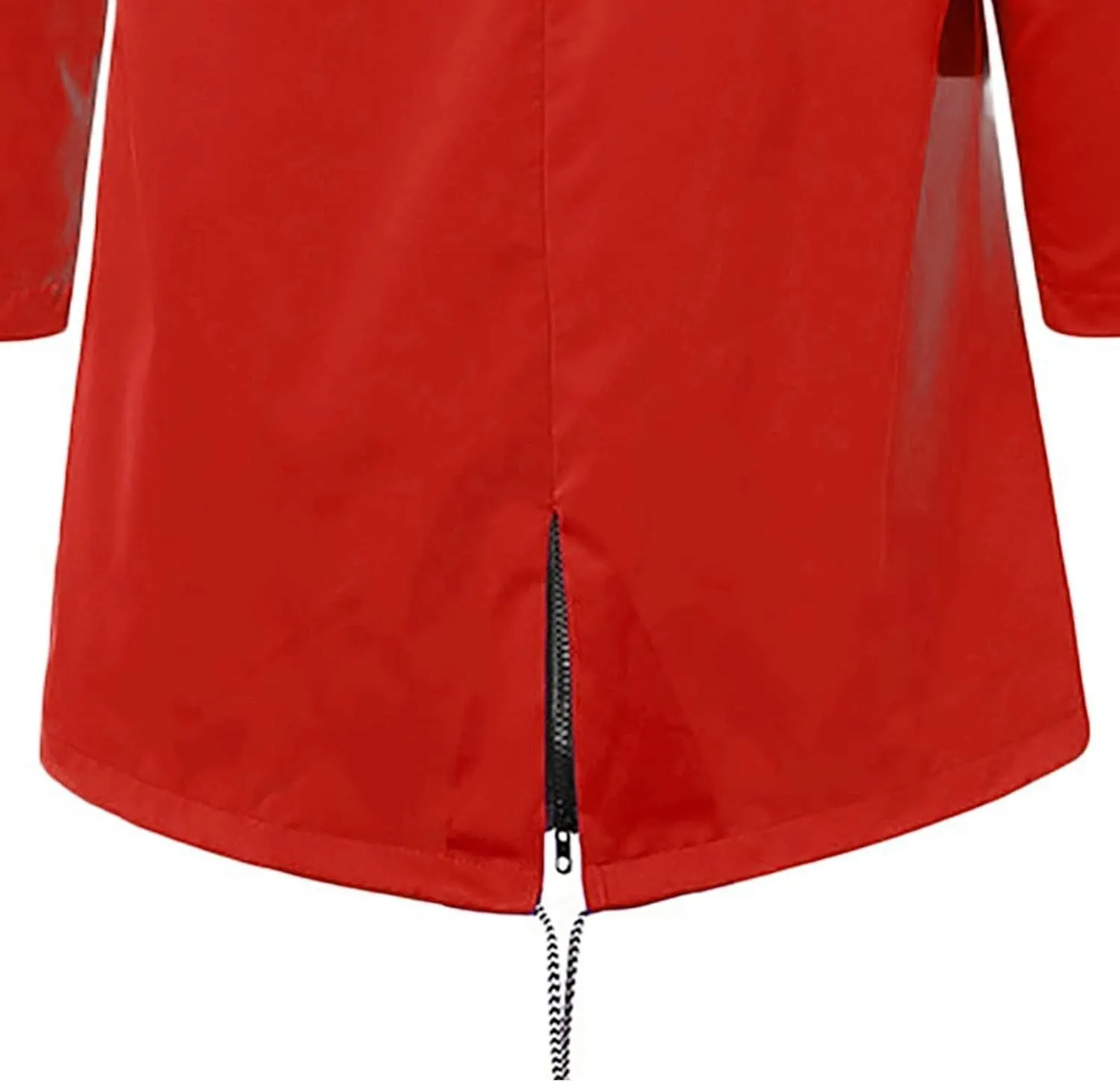 ZWRXW Womens Rain Jacket Long Hooded Windbreaker Raincoats Waterproof Lightweight Lined Outdoor Travel Ski Trench Coats